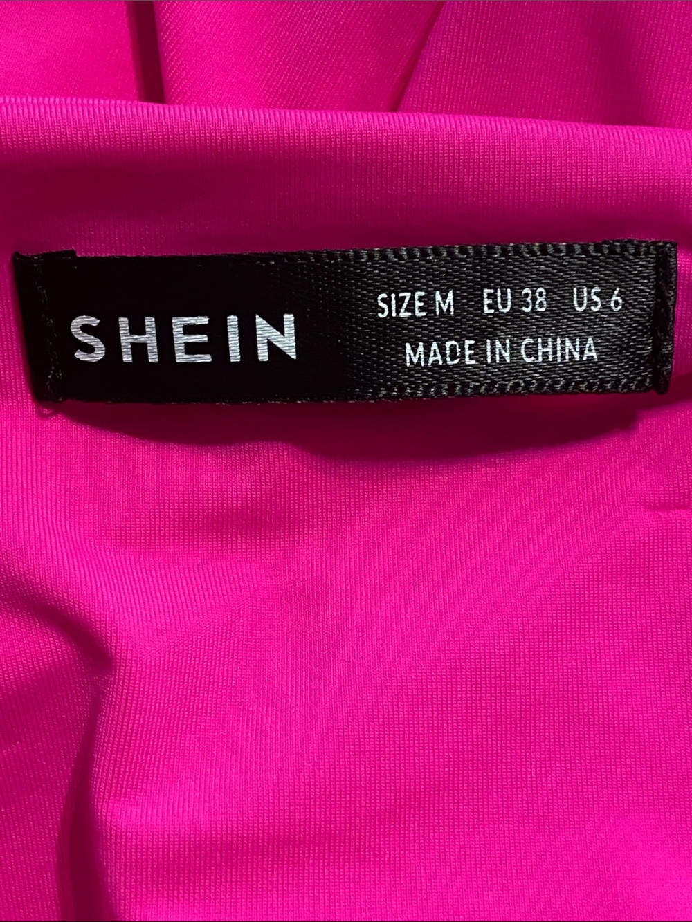 NEON HOT PINK MACI DRESS Spaghetti Straps Summer Festival Date Nightclub SHEIN - Picture 3 of 5